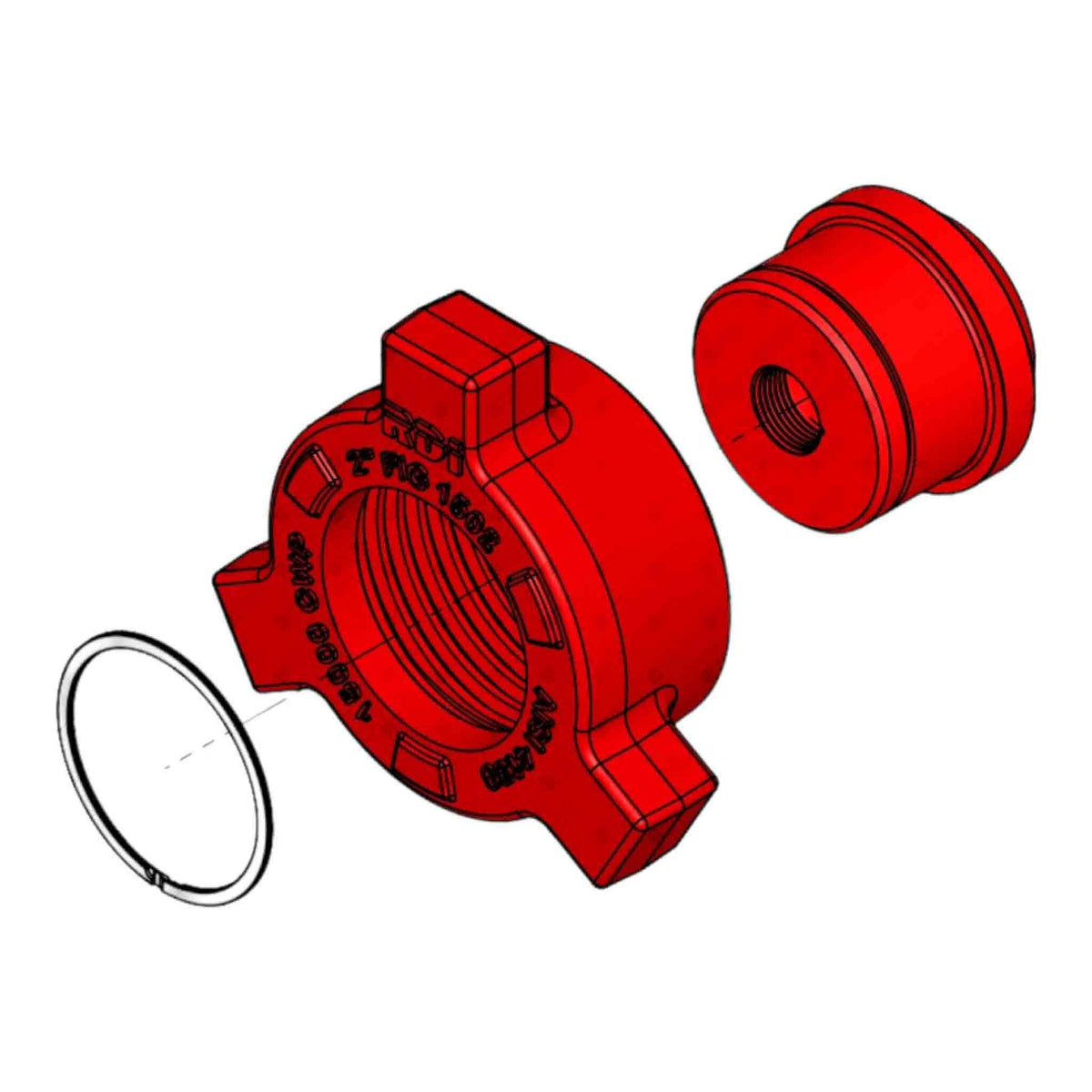 Blanking Cap, 2” 602 M, 1/2” NPT Tap, 6000 psi, Sour Service
