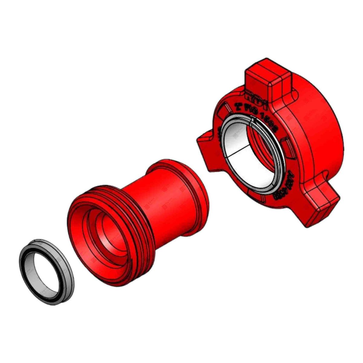 Choke Cage Fitting, 2” 1502 FxM, 15000 psi, STD Service (Choke Saver ...