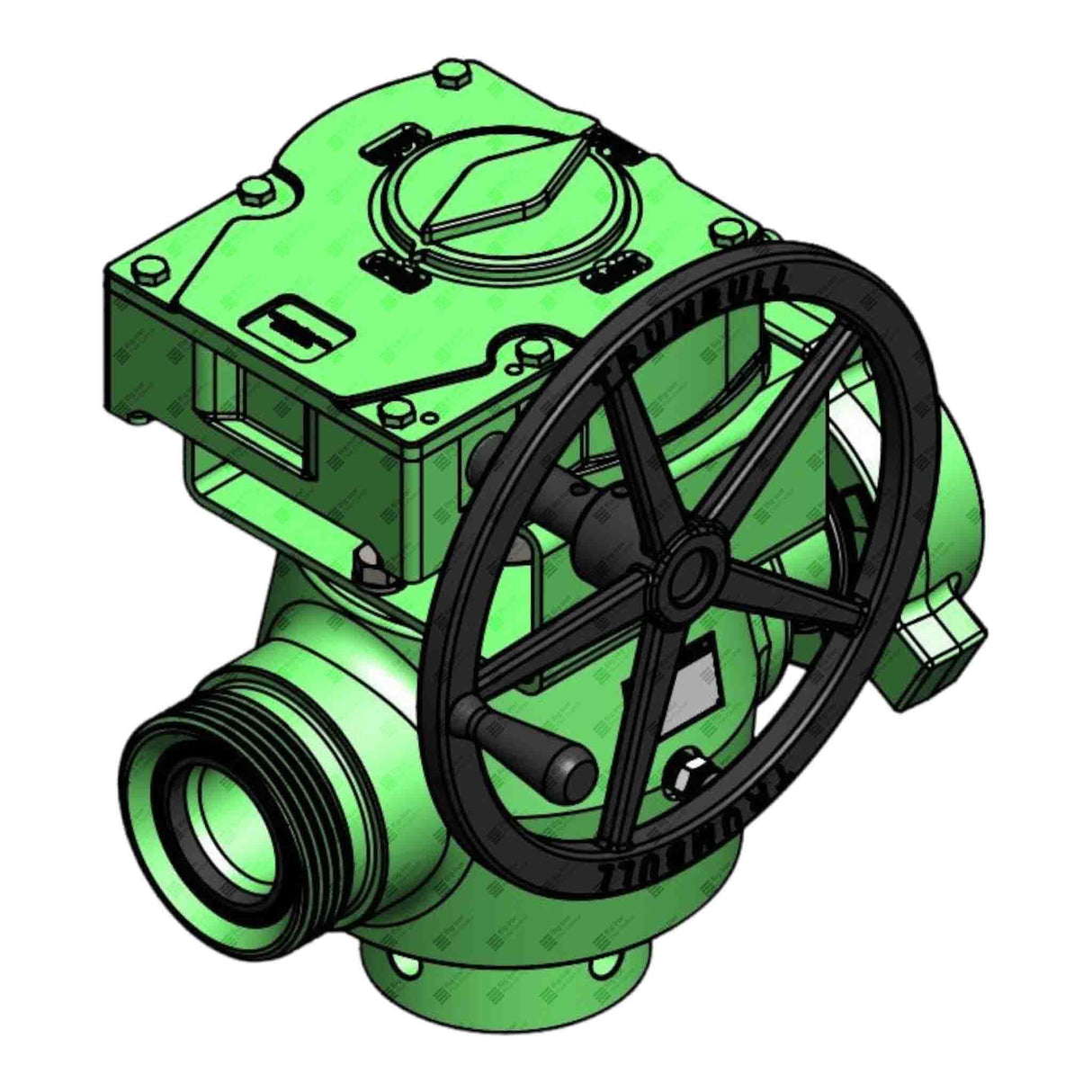 Plug Valve, Gear Op, TE, Long Pattern, 3" 1502 MxF, 10000 psi, Sour Service