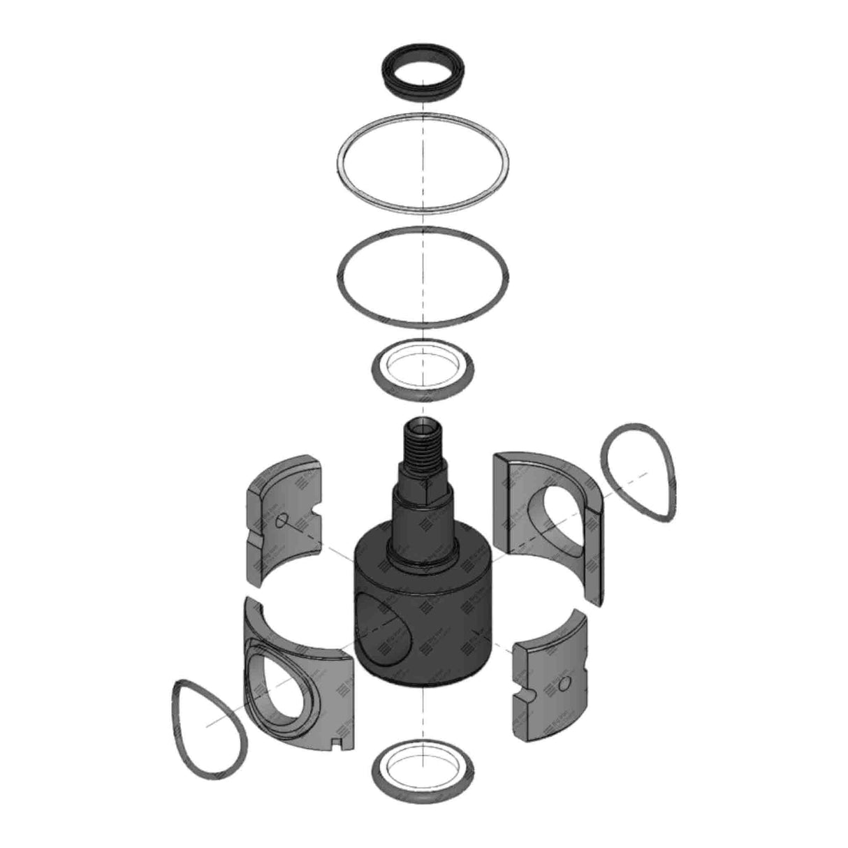 Plug Valve Repair Kit, Major, RDI TE, 2" 1502, Acid Service