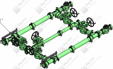 Dual Barrel Debris Catcher 4” 3” Fig 1502 W/ 2.625” X 88” Screen, Blowdown AND Gut Line 10000 Psi Nace Service